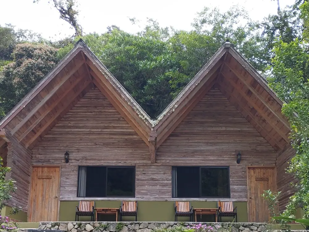 Cabañas de madera en las tierras altas de Boquete